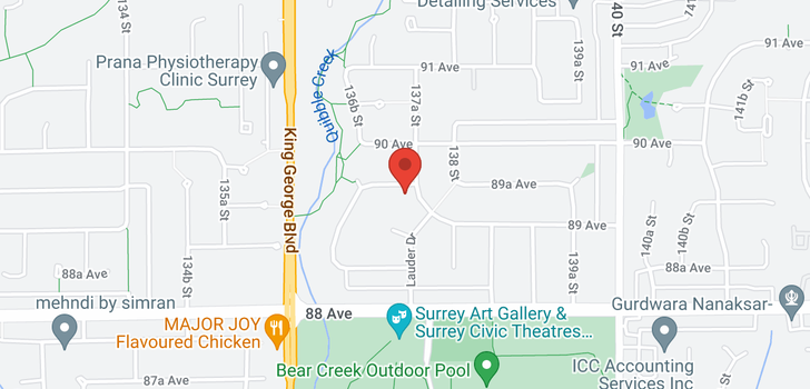map of 8945 CRICHTON DRIVE
